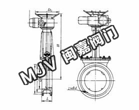 PZ973H電動對夾式刀型閘閥